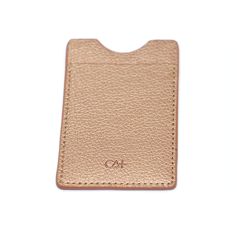 工廠直銷產品經典款黑色萊卡布手機背貼銀行卡套亞馬遜熱銷